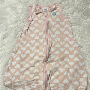 Halo Pink and White Heart Sleep Sack